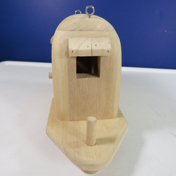 RV Camper Wood "Birdhouse" with metal hooks for hanging - Picture 3 of 10